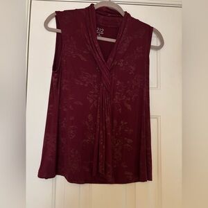 212 Collection Women's Sleeveless Top - Burgundy size M